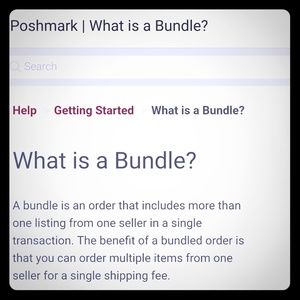 Bundle = Multiple Items